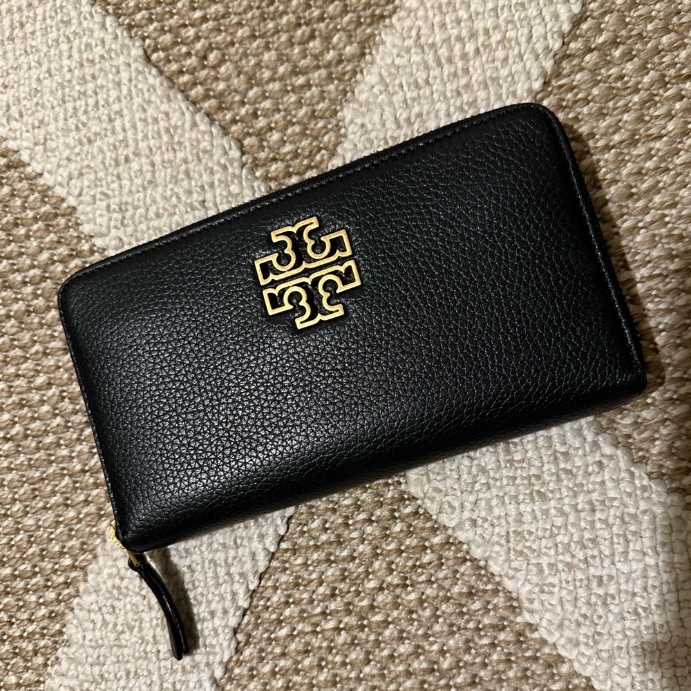 Tory Burch Britten zip leather continental Wallet